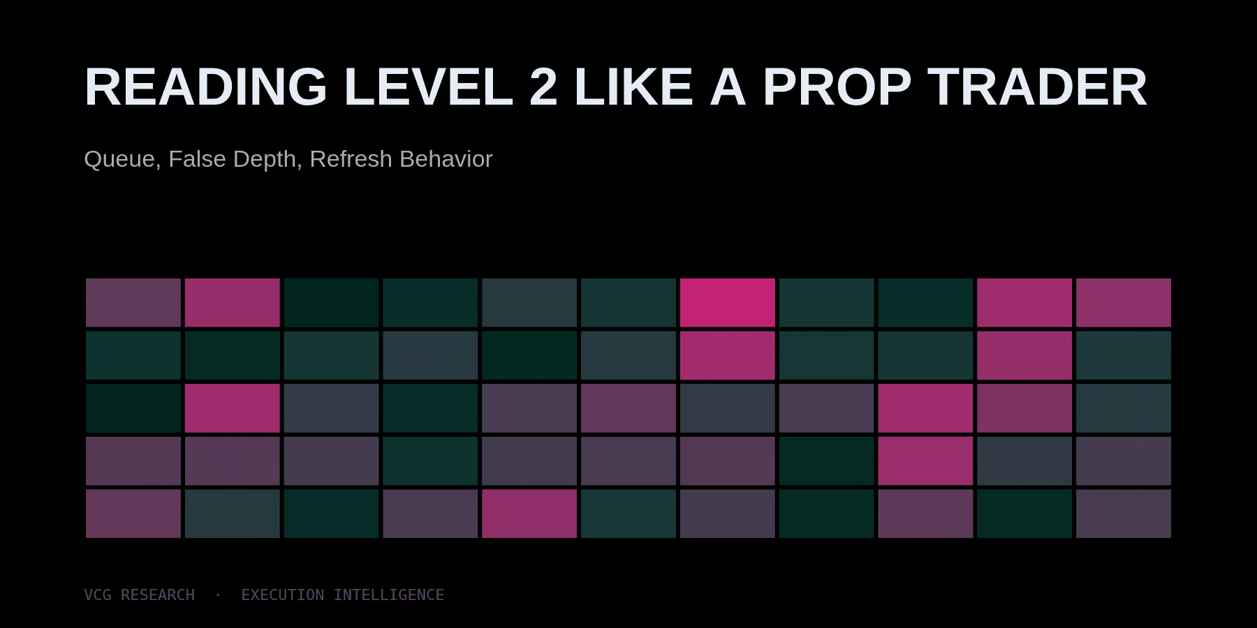 Reading Level 2 Like a Prop Trader: Queue, False Depth, Refresh Behavior — Vortex Capital Group research
